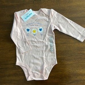 Carter’s Baby Girl Long Sleeve Onesie - Brand New With Tags!
